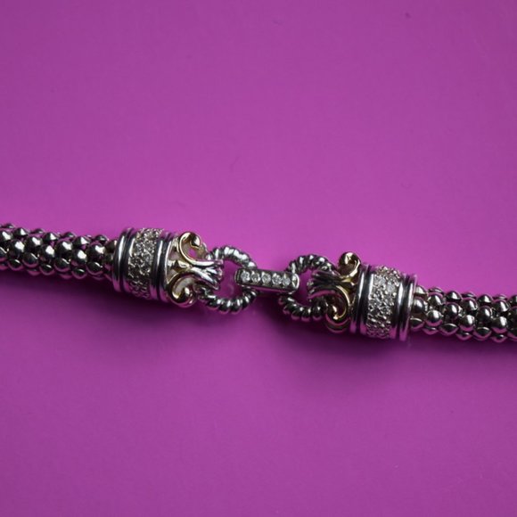 Silver & Gold Diamond Bracelet